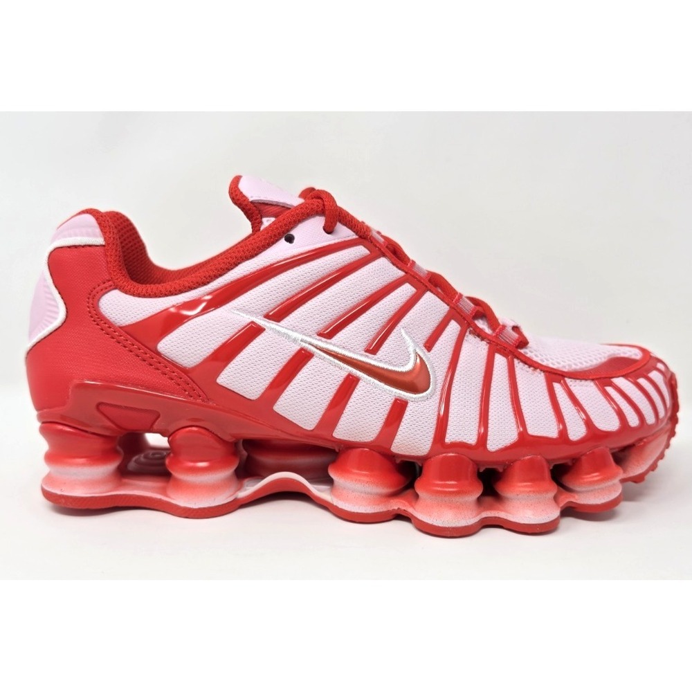 Nike Shox TL GS Youth 6.5/Women's 8 Pink Foam/Habanero Red/White-New - Picture 10 of 12